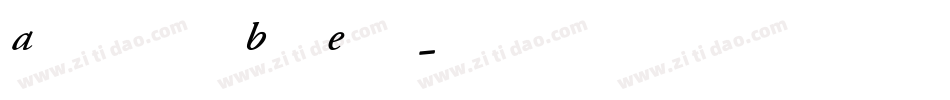 Adobe Garamond Bold Expert字体转换